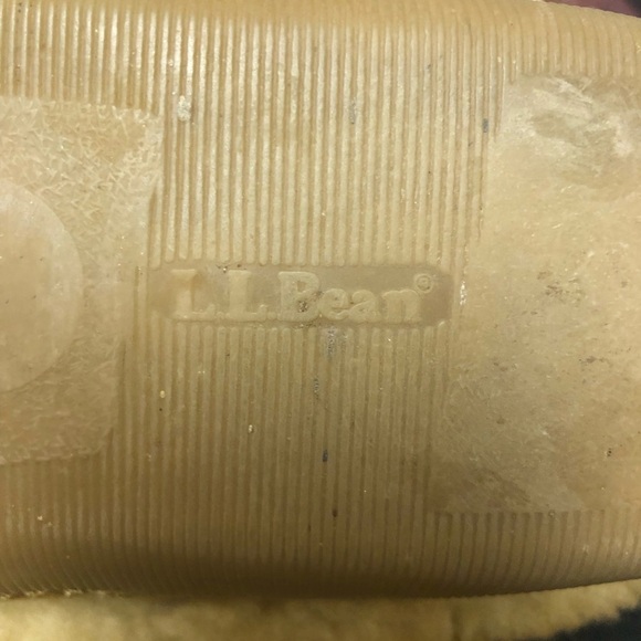 LL Bean Tan Wicked Good Moccasin Slippers lined women’s size 7 - Picture 5 of 5